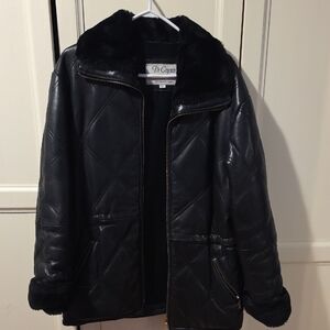 Women's Black Leather Jacket